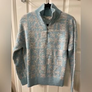 Loft half zip snowflake sweater, NWT, Loft